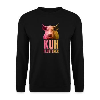 Chuchotement des vaches agriculteur agriculteur agriculteur - Sweat-shirt Unisexe - noir - Devant - Alina (178cm) & Michal (187cm)