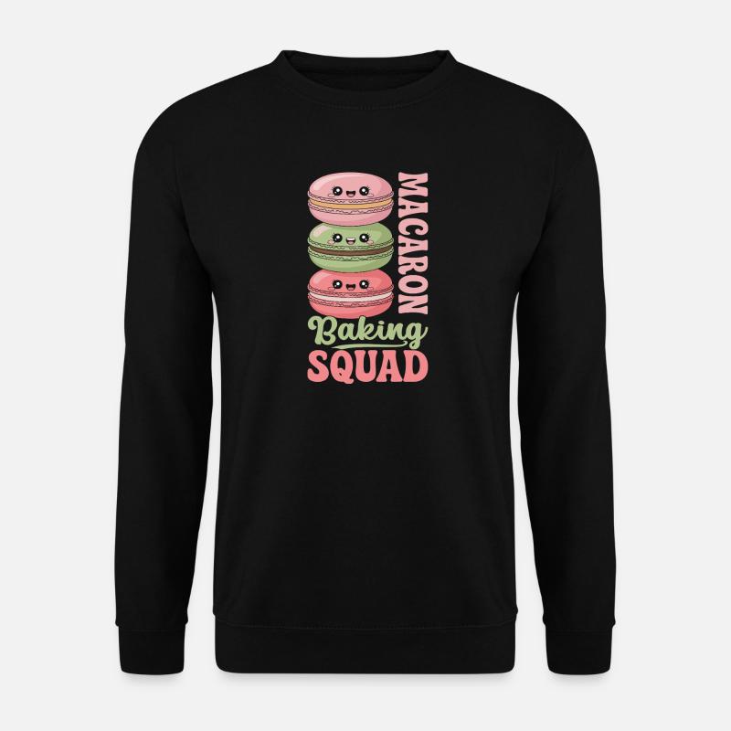 Macaron Französische Desserts - Unisex Pullover - Schwarz