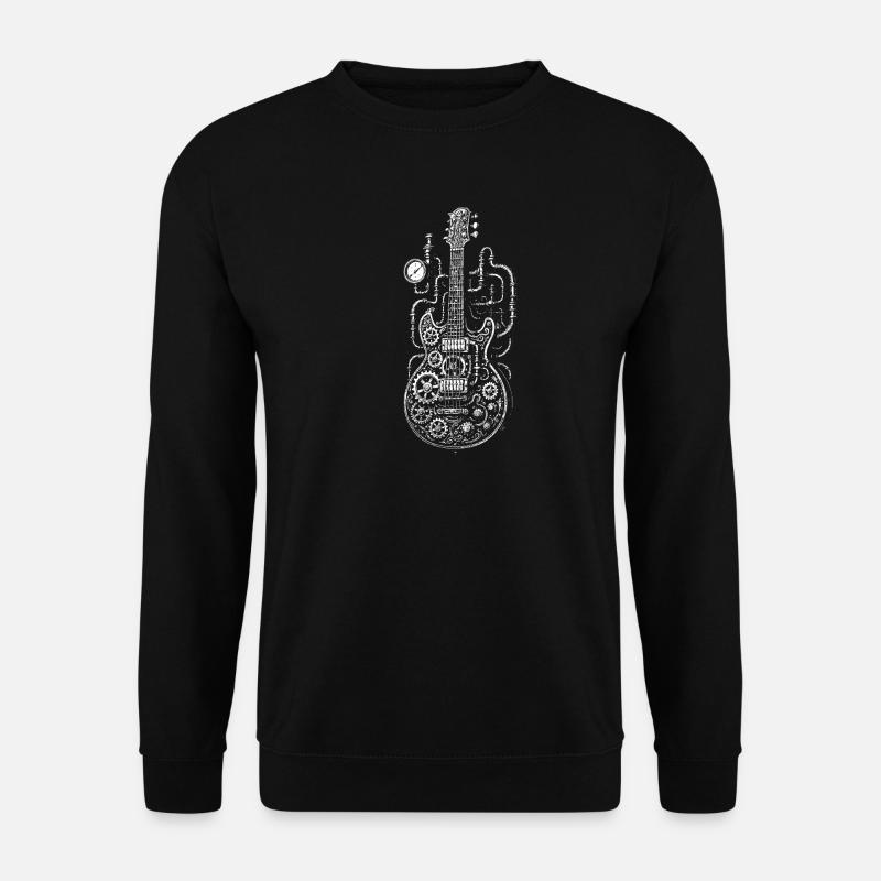 Steampunk Industrial Steampunk Gitarre - Unisex Pullover - Schwarz