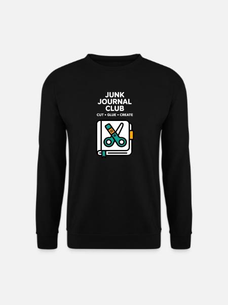 Junk Journal Club Cut Glue Create - Unisex Sweatshirt - black