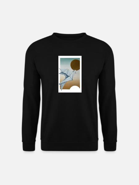 Origami Dove - Sweat-shirt Unisexe - noir