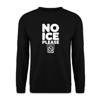 No Please - Unisex Sweatshirt - black - Front - Alina (178cm) & Michal (187cm)