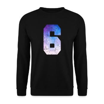 Issue 6 – 6th Anniversary Gift - Unisex Sweatshirt - black - Front - Alina (178cm) & Michal (187cm)