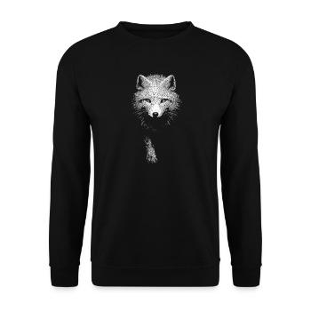 Polarfuchs - Unisex Pullover - Schwarz - Vorne - Alina (178cm) & Michal (187cm)