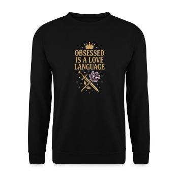 Romantasy Fantasy Romance Booktok Spicy Reader - Unisex Sweatshirt - black - Front - Alina (178cm) & Michal (187cm)