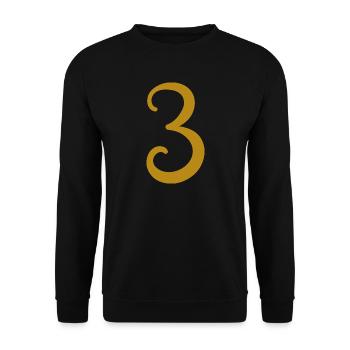 3 - Unisex Sweatshirt - black - Front - Alina (178cm) & Michal (187cm)