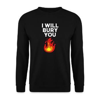Bestattung - Unisex Pullover - Schwarz - Vorne - Alina (178cm) & Michal (187cm)