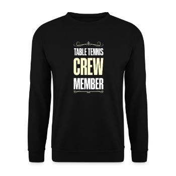 Table Tennis Crew - Unisex Pullover - Schwarz - Vorne - Alina (178cm) & Michal (187cm)