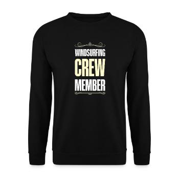 Windsurfing Crew - Unisex Pullover - Schwarz - Vorne - Alina (178cm) & Michal (187cm)