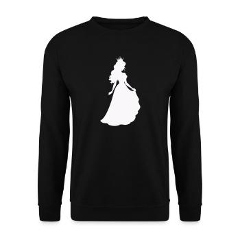 Royal Princess Silhouette - Unisex Sweatshirt - black - Front - Alina (178cm) & Michal (187cm)