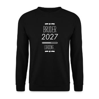 Bruder 2027 Loading - Unisex Pullover - Schwarz - Vorne - Alina (178cm) & Michal (187cm)
