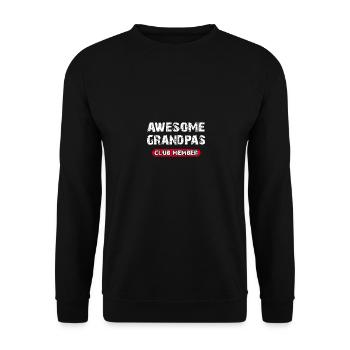Super club de grands-pères - Sweat-shirt Unisexe - noir - Devant - Alina (178cm) & Michal (187cm)