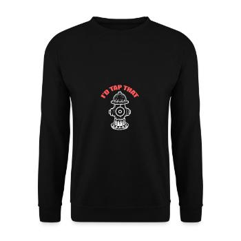 Ich würde das tippen Brandmeister Gift - Unisex Pullover - Schwarz - Vorne - Alina (178cm) & Michal (187cm)