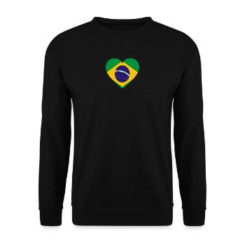 Love amour cadeau brazil brésil - Sweat-shirt Unisexe - noir - Devant - Alina (178cm) & Michal (187cm)