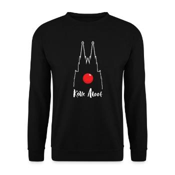 Carnaval Kölle Alaaf à la cathédrale de Cologne - Sweat-shirt Unisexe - noir - Devant - Alina (178cm) & Michal (187cm)
