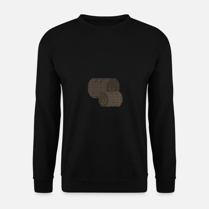 Ein Heuballen auf dem Bauernhof karriert ASCII - Unisex Pullover - Schwarz