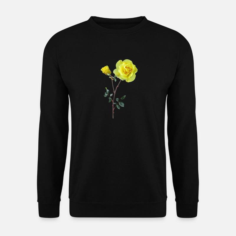Gelbe Rosen - Unisex Pullover - Schwarz