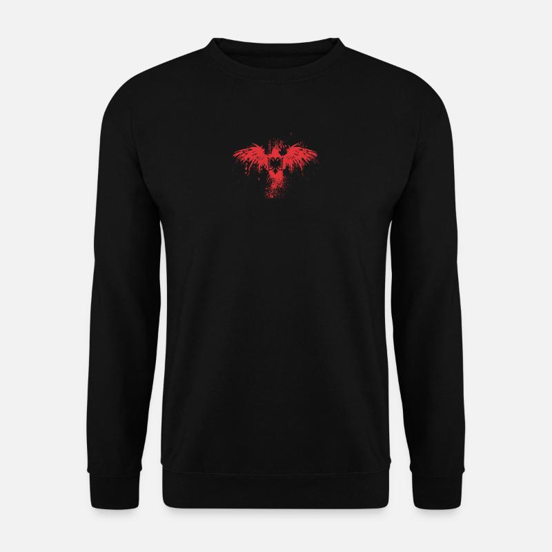 Albanian Eagle - Albanischer Adler Shirt Shqiponja - Unisex Pullover - Schwarz