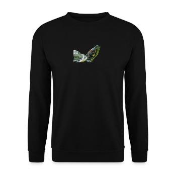 turtle schildkroete - Unisex Pullover - Schwarz - Vorne - Alina (178cm) & Michal (187cm)