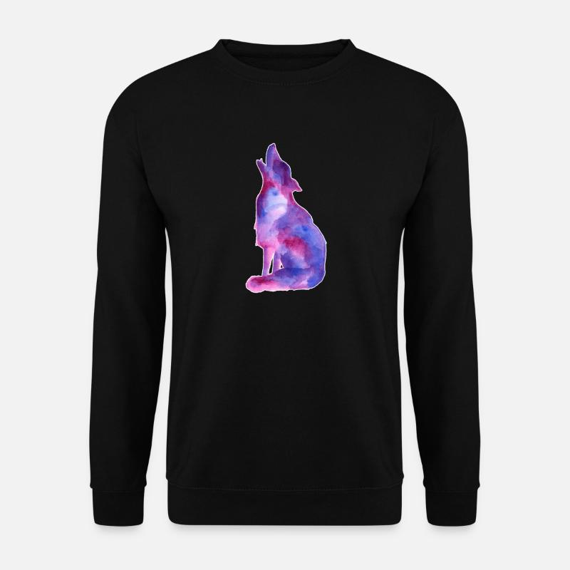 Galaxy Wolf - Unisex Pullover - Schwarz