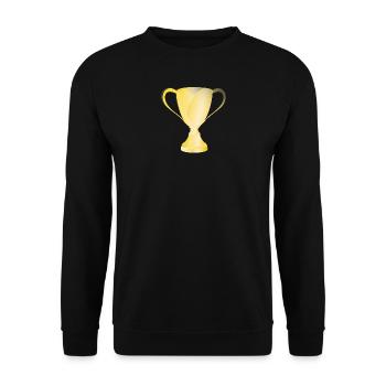 Pokal Gold - Unisex Pullover - Schwarz - Vorne - Alina (178cm) & Michal (187cm)