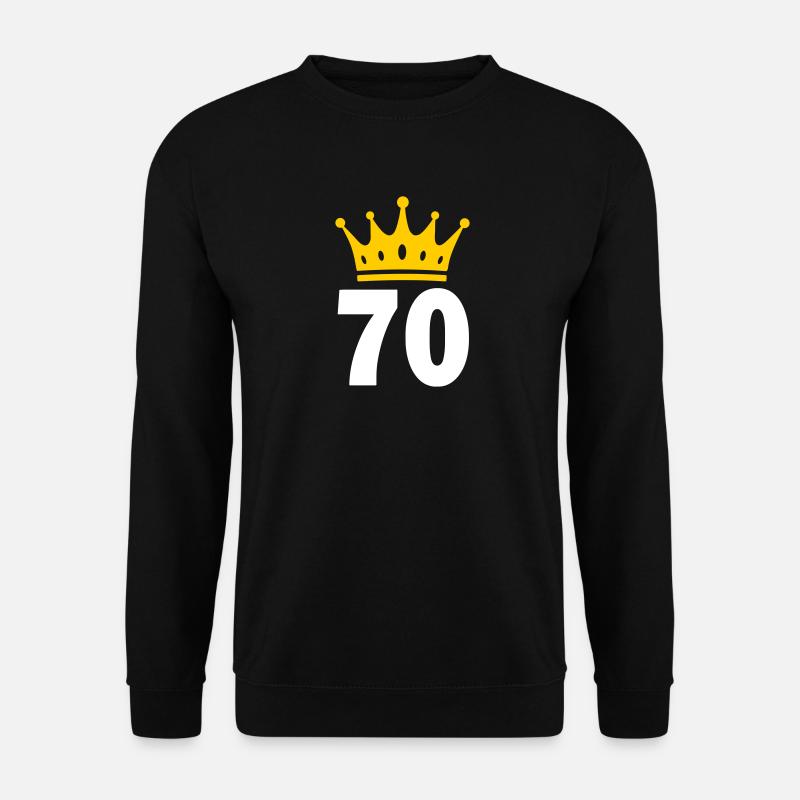 70 Krone 70° compleanno 70 anni - Felpa unisex - nero