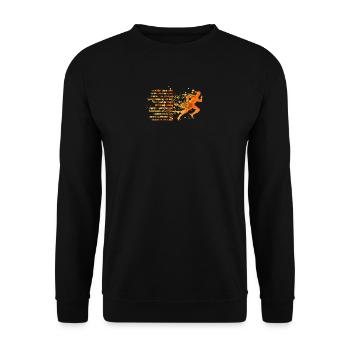 I Am A Father - I Am A Runner - Unisex Pullover - Schwarz - Vorne - Alina (178cm) & Michal (187cm)