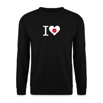 J'aime le Japon - Sweat-shirt Unisexe - noir - Devant - Alina (178cm) & Michal (187cm)