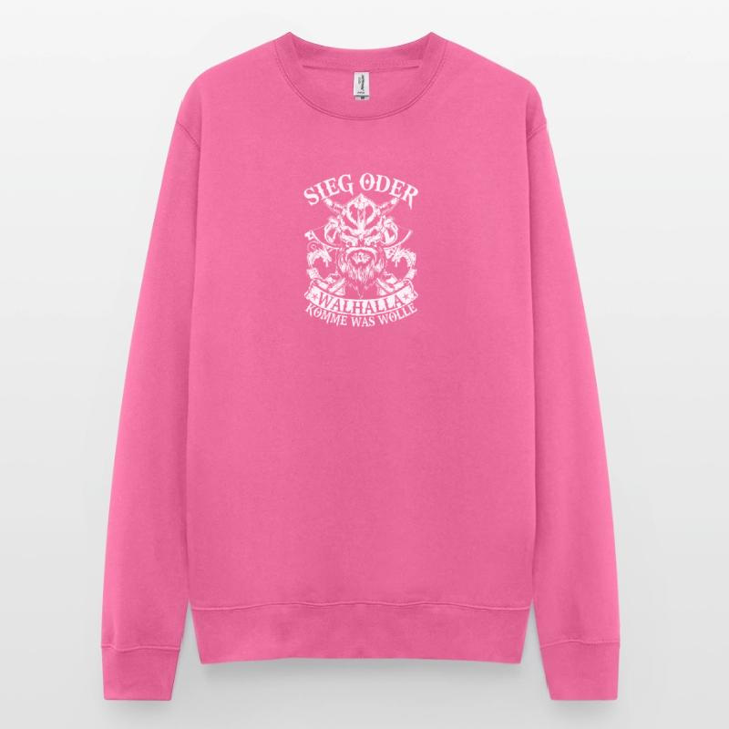 Sieg oder Walhalla, Germanen, Krieg, Kampf Unisex Pullover