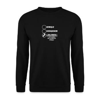 Beziehung Pferd horse Trakehner Pferd - Unisex Pullover - Schwarz - Vorne - Alina (178cm) & Michal (187cm)