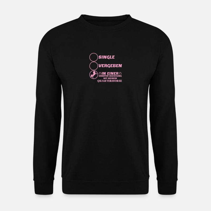 Beziehung Quarterhorse - Unisex Pullover - Schwarz
