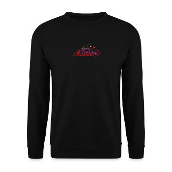 Happy Birthday Mamma - Unisex Sweatshirt - black - Front - Alina (178cm) & Michal (187cm)