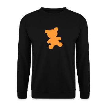 teddybaer teddy baer grizzly braunbaer schwarzbaer - Unisex Pullover - Schwarz - Vorne - Alina (178cm) & Michal (187cm)