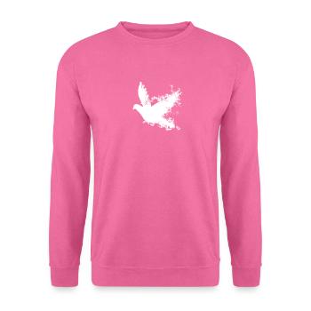 Weiße Taube Hochzeit - Unisex Pullover - Pink - Vorne