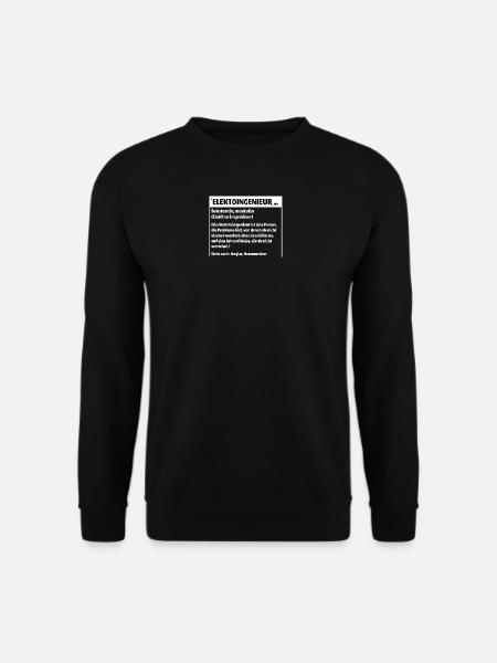 Elektroingenieur Definition - Unisex Pullover - Schwarz