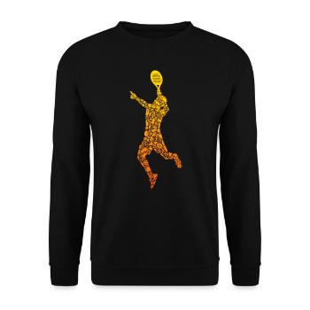 Padel tennis Padel player Padel tennis padel - Unisex Sweatshirt - black - Front - Alina (178cm) & Michal (187cm)