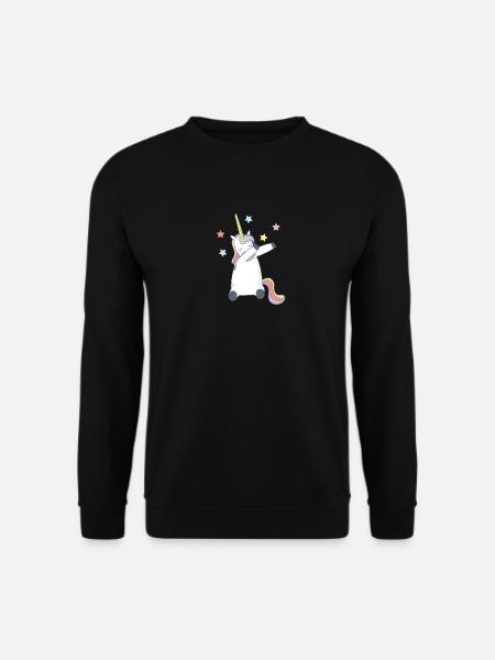 Dabbing Unicorn Dabbing Unicorn Glitter Glitter - Unisex Sweatshirt - black