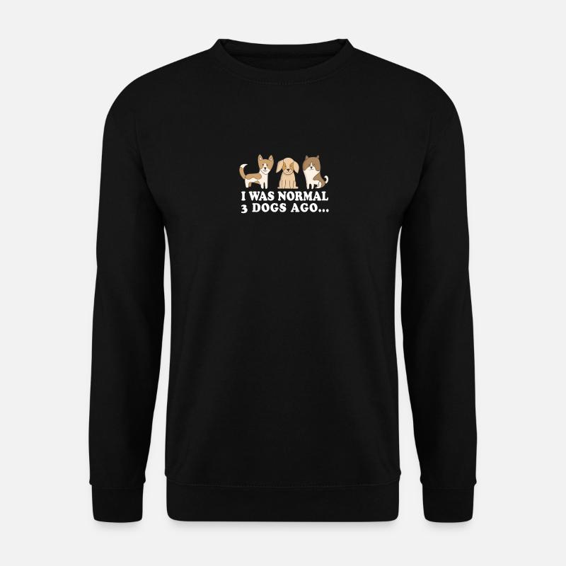 Normal Hund Rasse Herrchen Frauchen Liebe Geschenk - Unisex Pullover - Schwarz