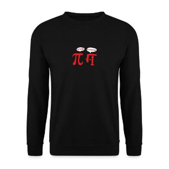 Mathe Geschenk Rational Pi Schule Lehrer Plus Zahl - Unisex Pullover - Schwarz - Vorne - Alina (178cm) & Michal (187cm)