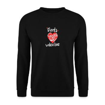 Nettes und süßes Valentinstag Geschenk - Unisex Pullover - Schwarz - Vorne - Alina (178cm) & Michal (187cm)
