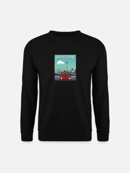 Düsseldorf Medienhafen / Skyline - Unisex Pullover - Schwarz
