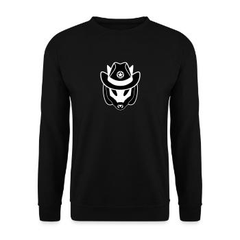 Chuckuroeil - Unisex Sweatshirt - black - Front - Alina (178cm) & Michal (187cm)