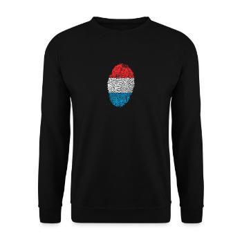 Fingerprint i love Luxembourg Luxembourg - Unisex Sweatshirt - black - Front - Alina (178cm) & Michal (187cm)