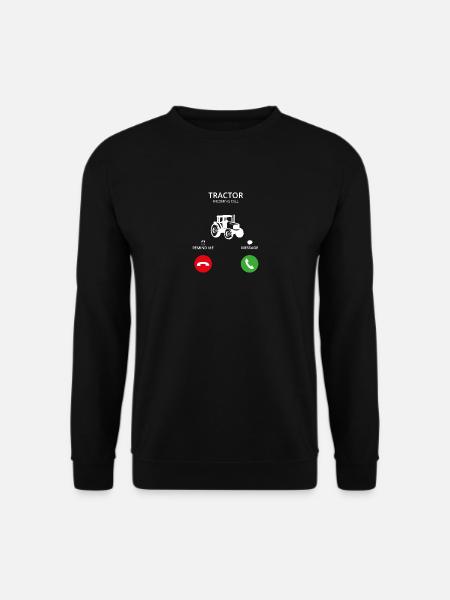 Call Mobile Anruf tractor traktor landwirt - Unisex Pullover - Schwarz