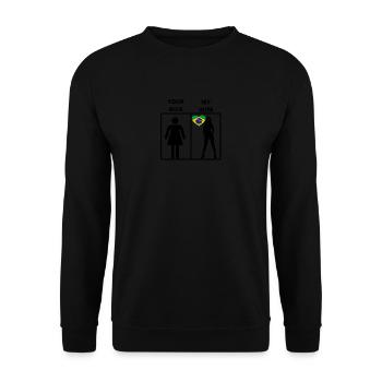 Brésil cadeau ma femme votre - Sweat-shirt Unisexe - noir - Devant - Alina (178cm) & Michal (187cm)