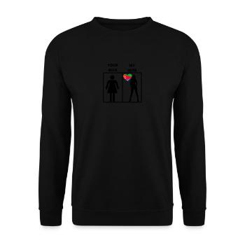 Eritrea geschenk my your wife - Unisex Pullover - Schwarz - Vorne - Alina (178cm) & Michal (187cm)