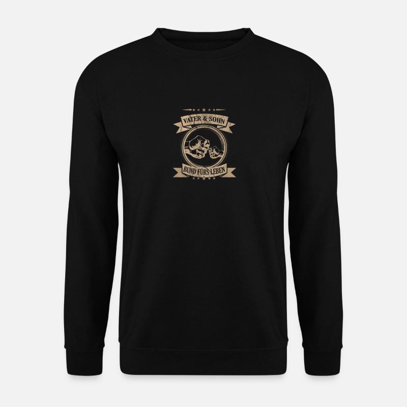 Vater und Sohn - Bund fürs Leben - Unisex Pullover - Schwarz