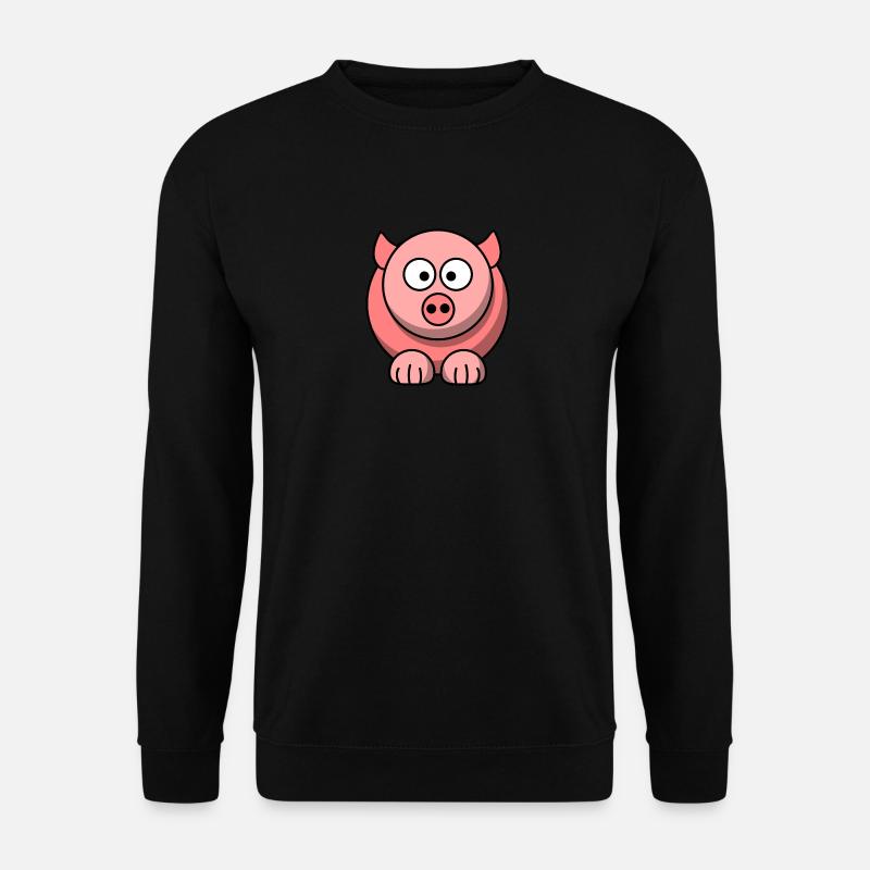 Cartoon Ferkel 2 - Unisex Pullover - Schwarz