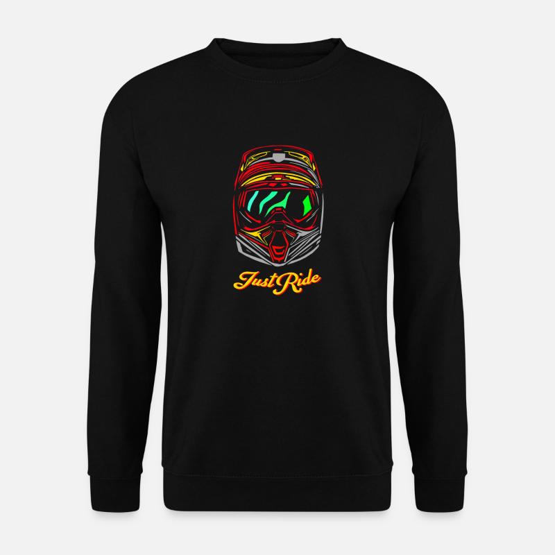 Motorradhelm - Unisex Pullover - Schwarz
