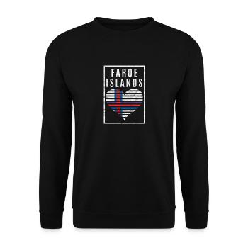Faroe Islands - Unisex Sweatshirt - black - Front - Alina (178cm) & Michal (187cm)